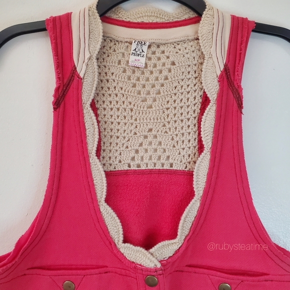 Barbiecore Pink, Barbie, PEOPLE Boho Festival Pink Knit & Crochet Vest - Picture 3 of 14